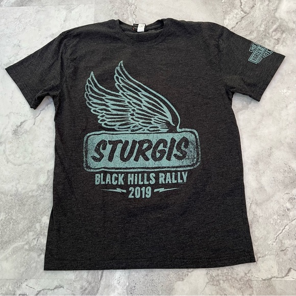 Harley-Davidson Other - Harley Davidson Size Large L Black Tee Shirt Sturgis 2019